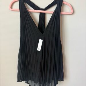 Banana Republic Black plated Women's Blouse size small nwt